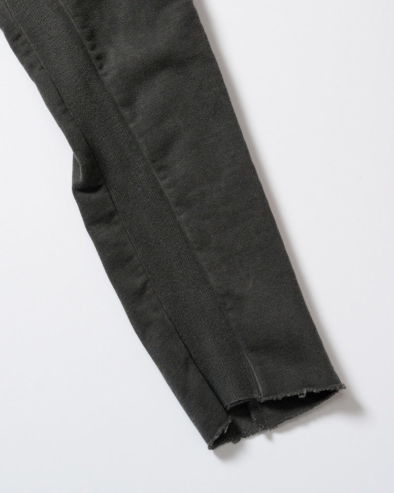 compact urake cut-off line zip hoodie