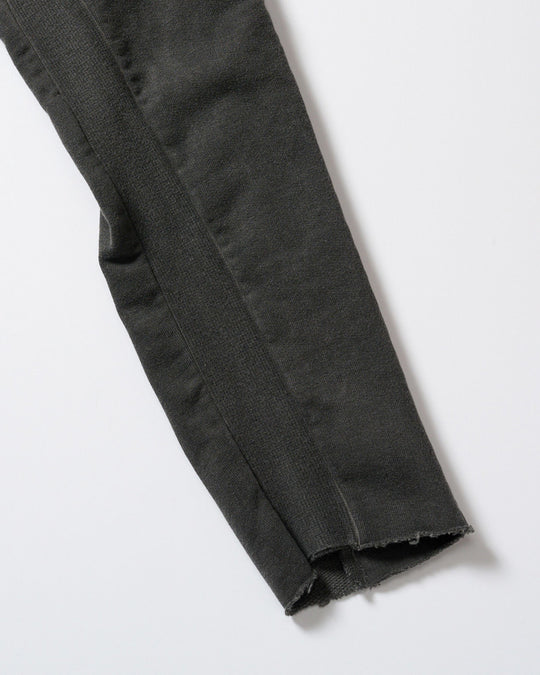 compact urake cut-off line zip hoodie
