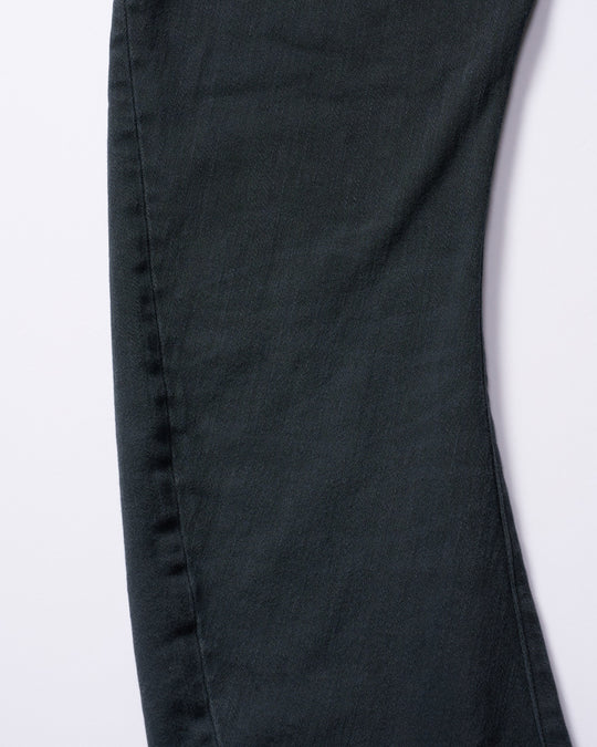 denim jersey 3D banana flare pants
