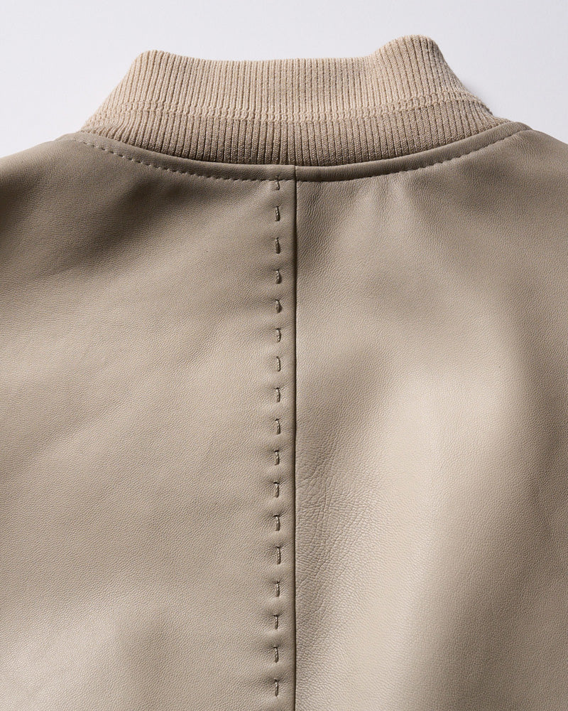 lamb leather bomber jacket