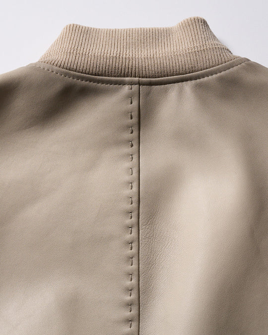 lamb leather bomber jacket