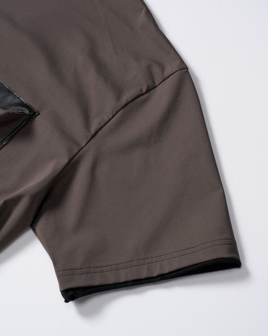 drawstring leather pocket S/S
