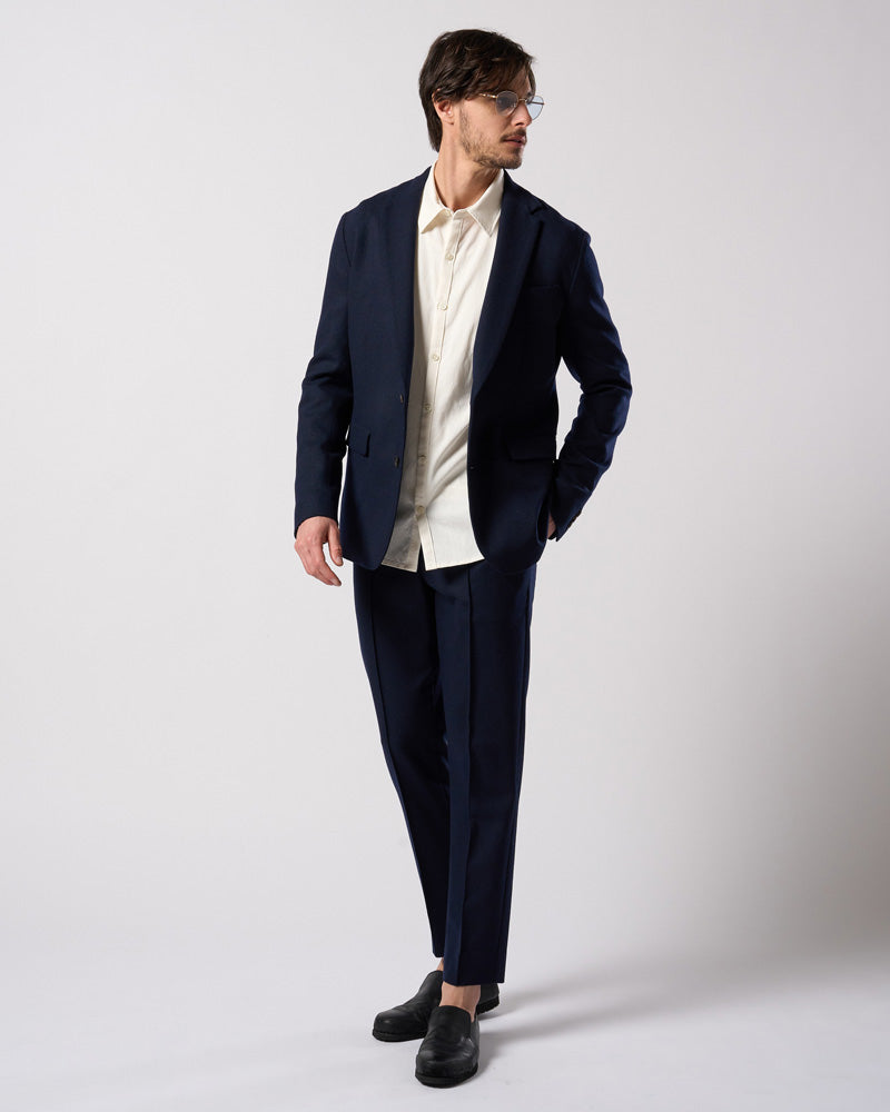 comfort pin-tuck slim slacks