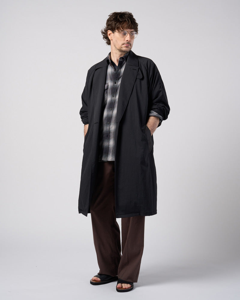 viscose linen semi-wide slacks