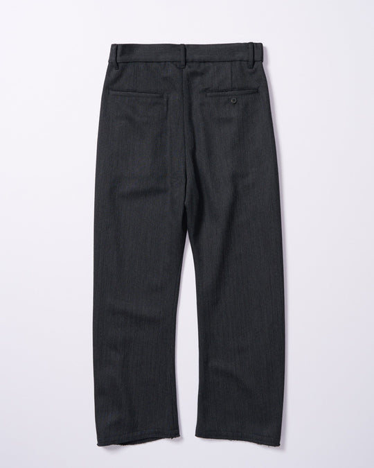 venetian stripe wide banana slacks