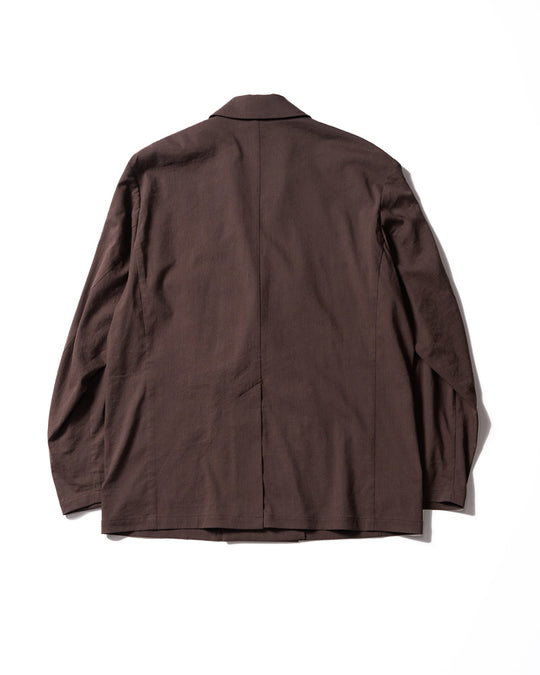 viscose linen double-breasted jacket
