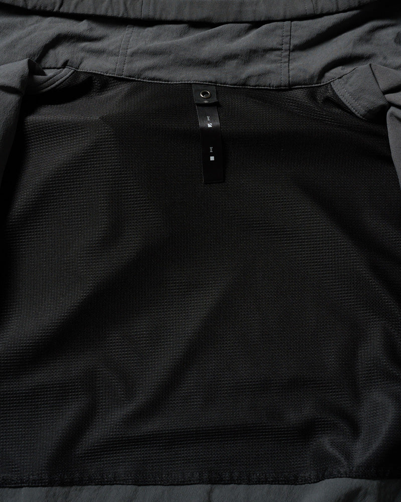 textured nylon short witch blouson