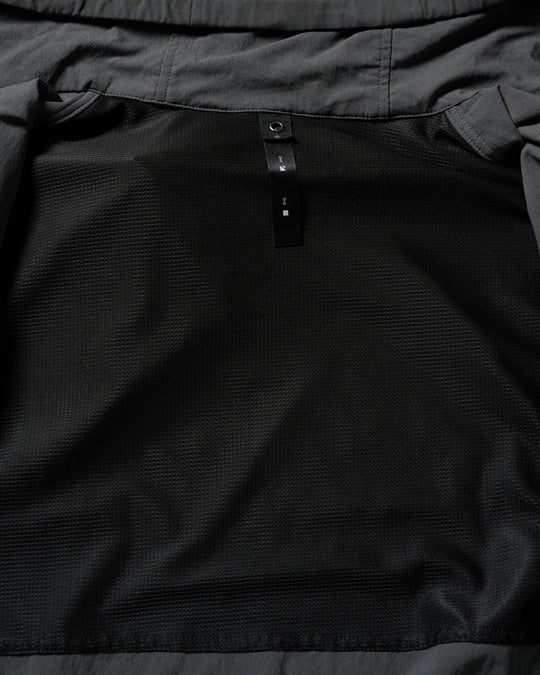 textured nylon short witch blouson