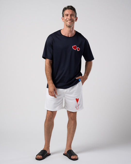 【Maison Honoré Paris × wjk】heart fish dry french terry shorts