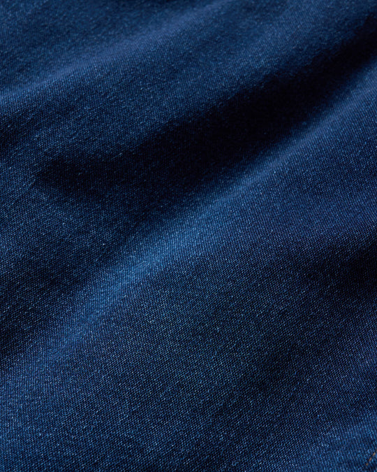 denim jersey 3D banana flare pants