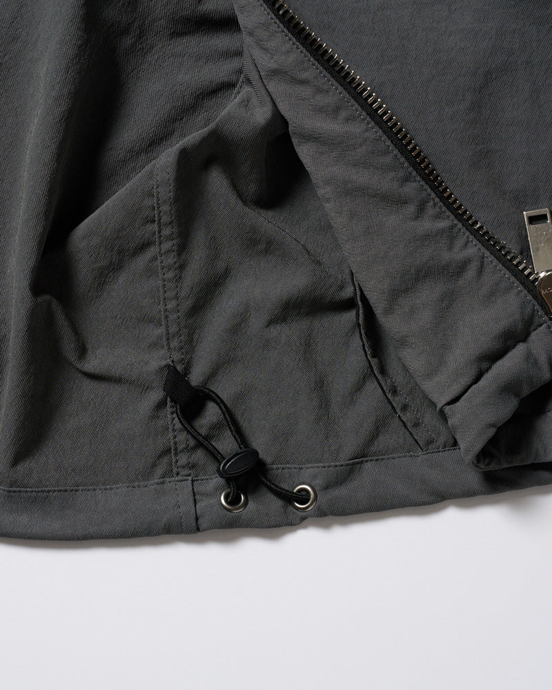 textured nylon short witch blouson