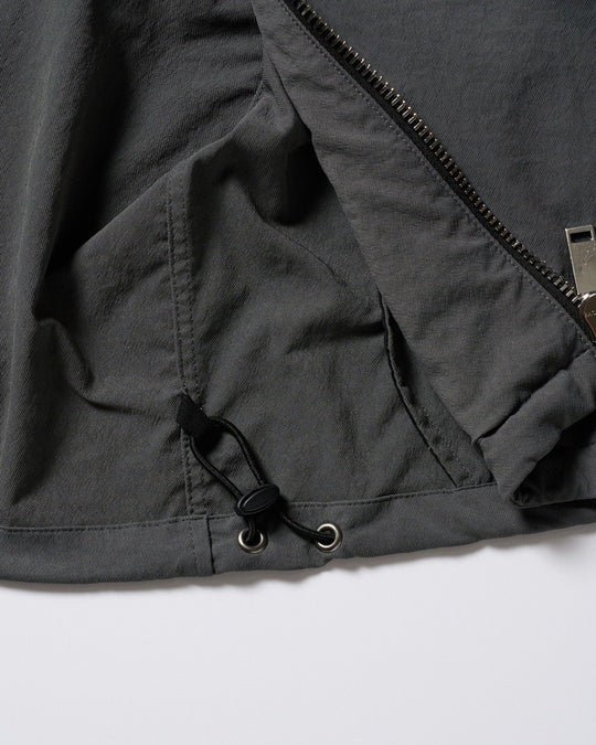 textured nylon short witch blouson