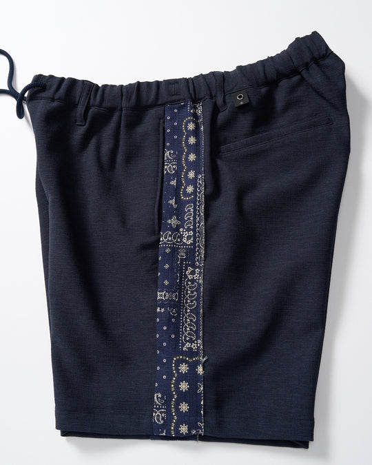 bandana print panel shorts