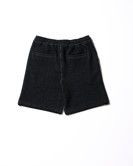 textured knit shorts