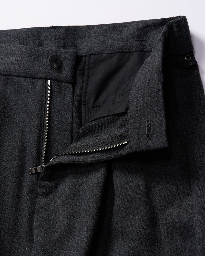 venetian stripe wide banana slacks