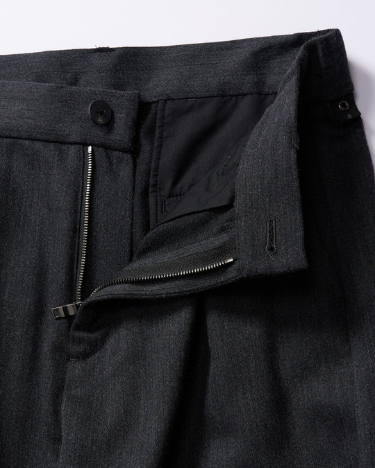 venetian stripe wide banana slacks