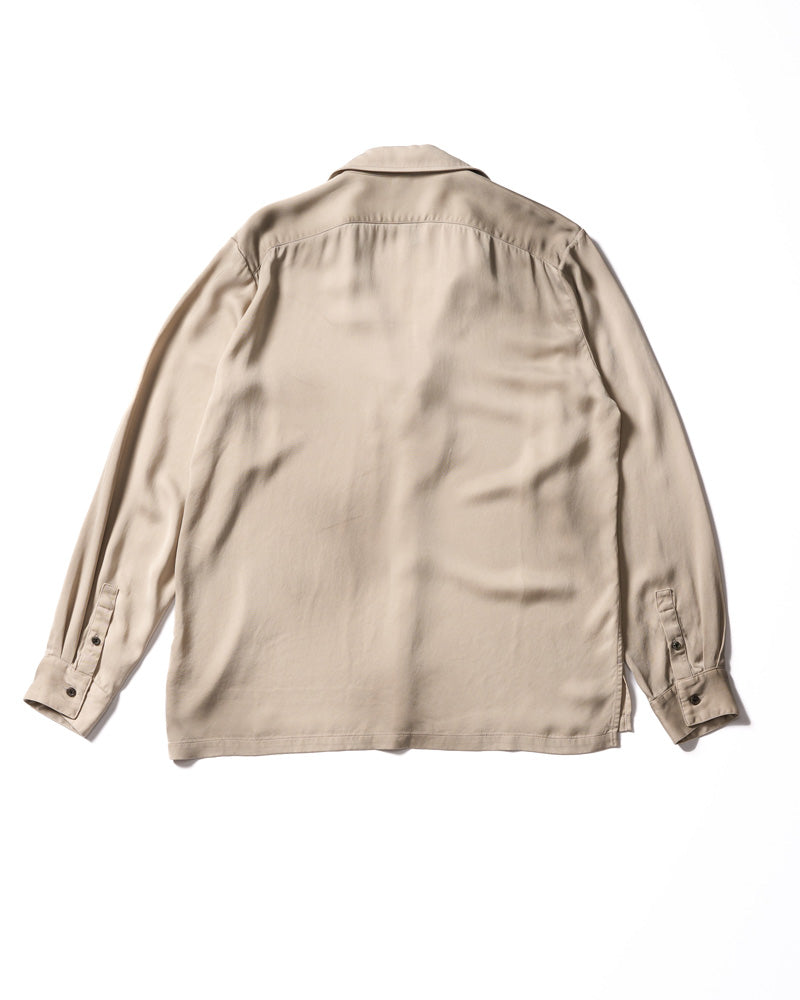 cupro vintage pull-over skipper shirt L/S