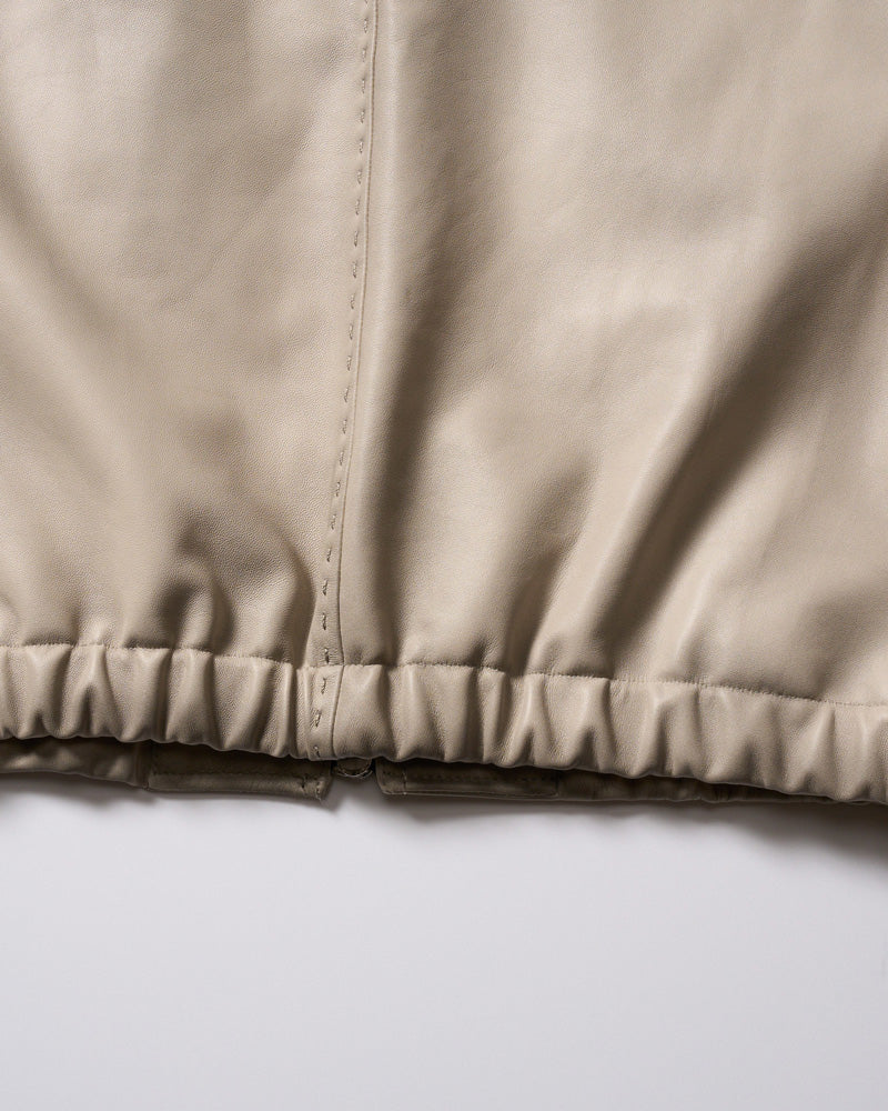 lamb leather bomber jacket