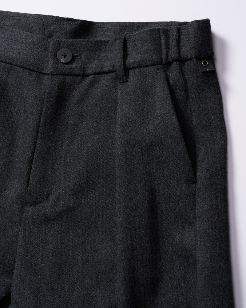 venetian stripe wide banana slacks