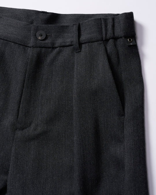 venetian stripe wide banana slacks
