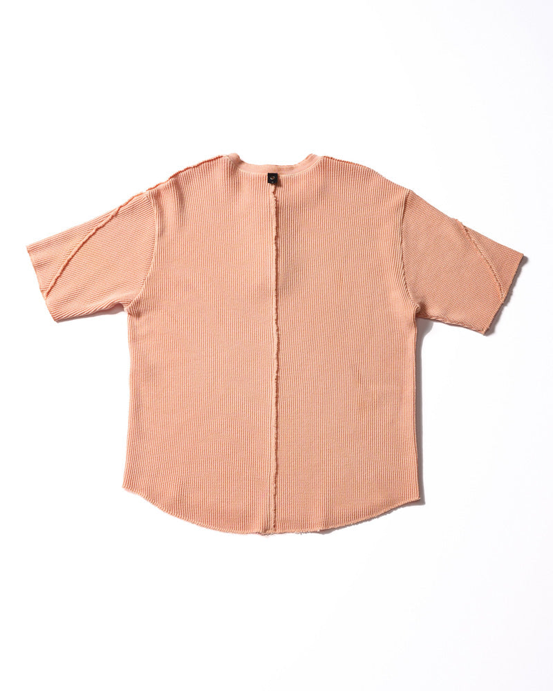 hard dry waffle fly-front henley S/S