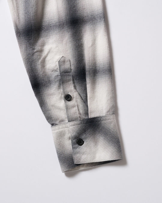 loose check western shirt