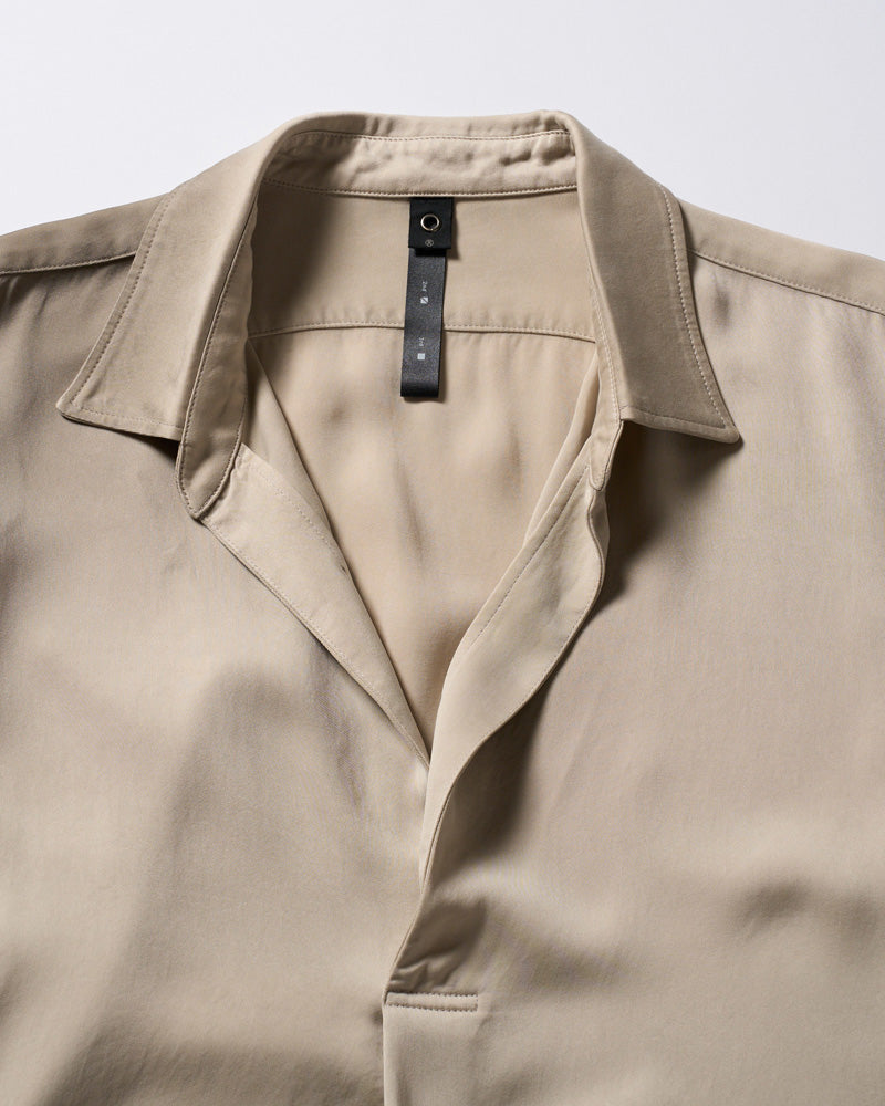 cupro vintage pull-over skipper shirt L/S