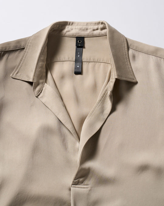 cupro vintage pull-over skipper shirt L/S