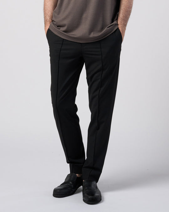 comfort pin-tuck slim slacks