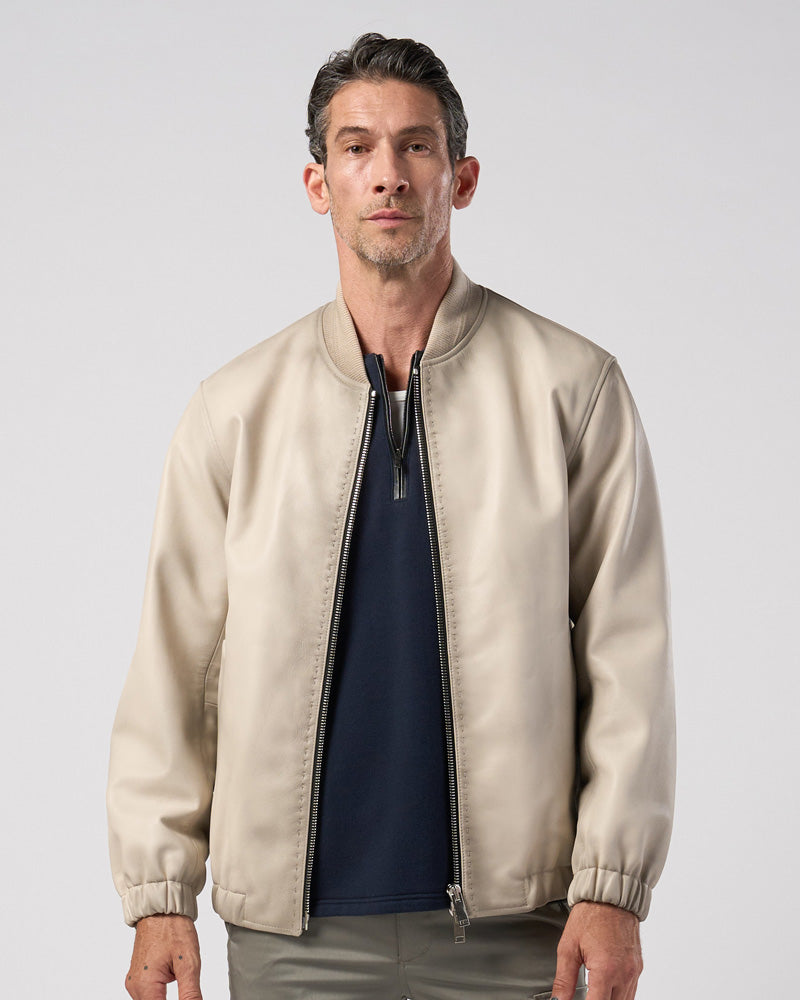 lamb leather bomber jacket