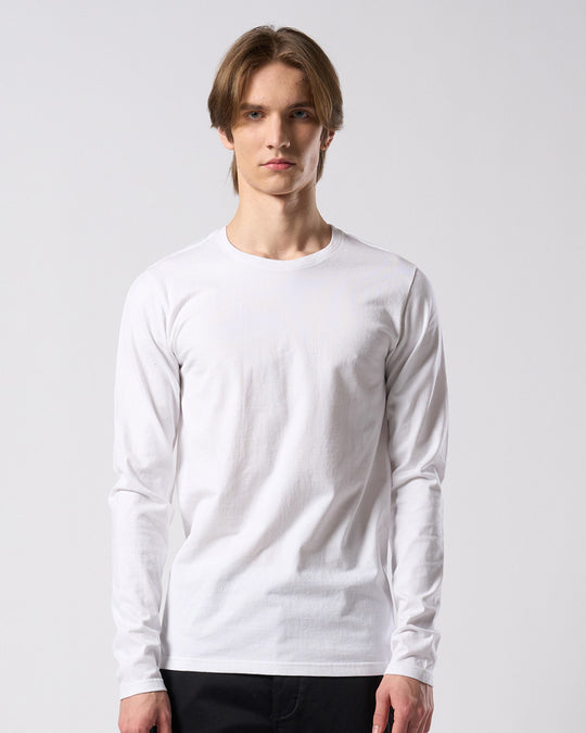 slim basic crew-neck L/S