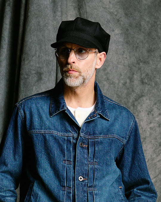 venetian stripe engineer cap