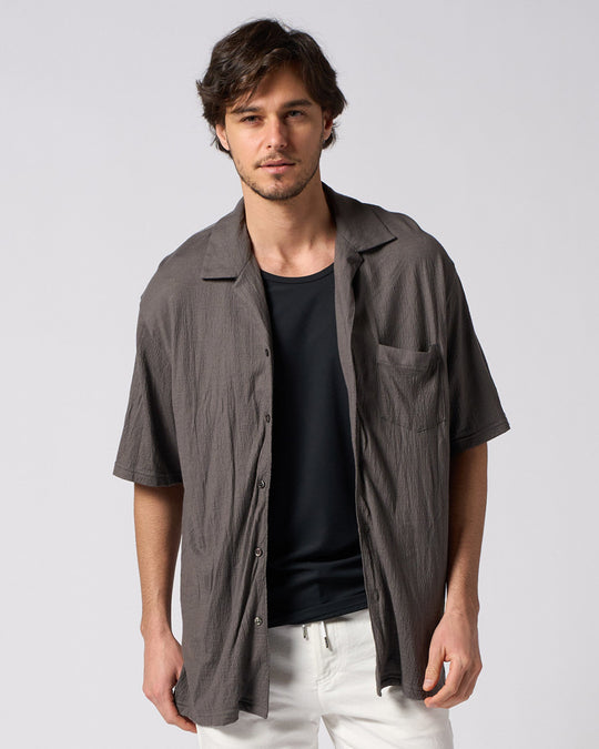 ex.comfy wool open collar shirt – wjk online store