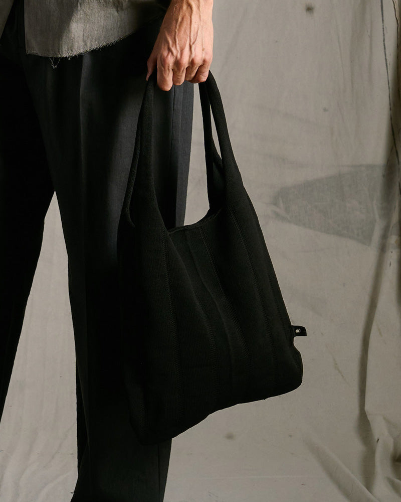 stripe knit bag