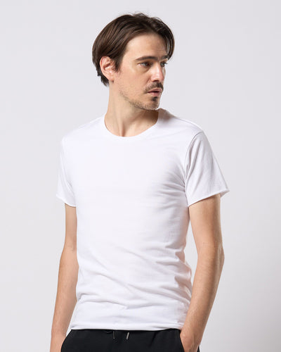 cut-off crew-neck S/S