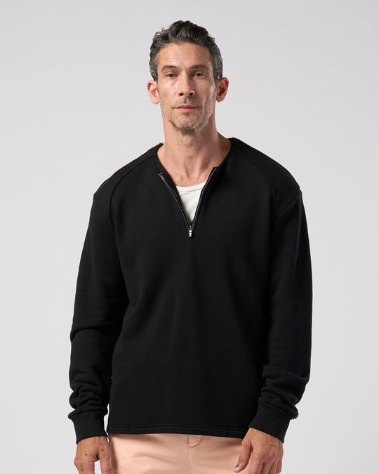 soft luxe urake half-zip sweatshirt