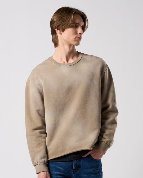 fade cut-off sweatshirt