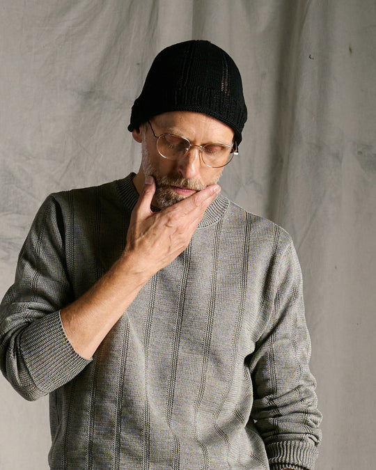 GIMA stripe knit beanie