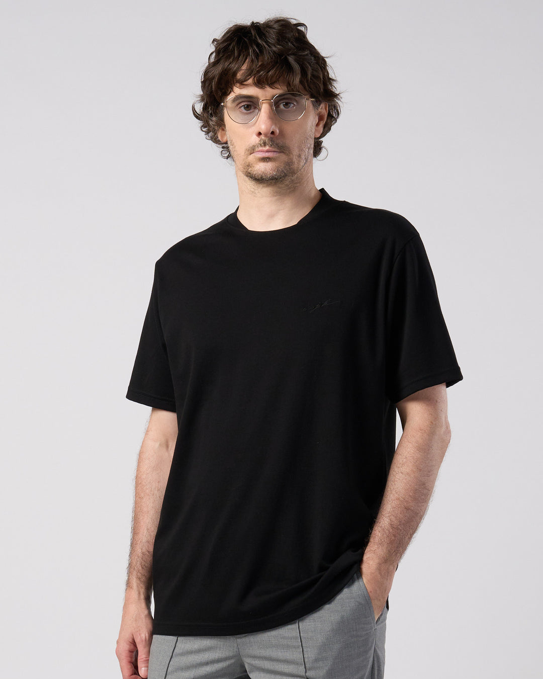 luxury cotton high back neck S/S