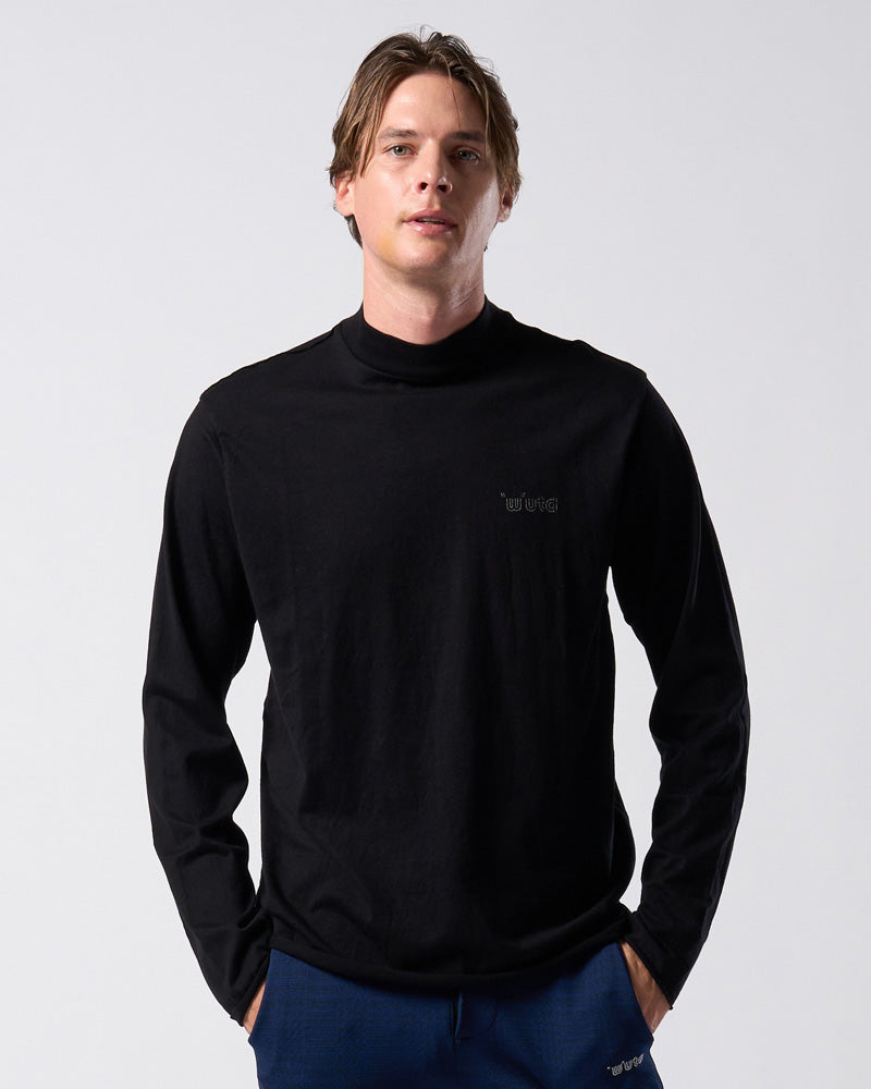 【muta × wjk】cut-off mock-neck L/S(printed)