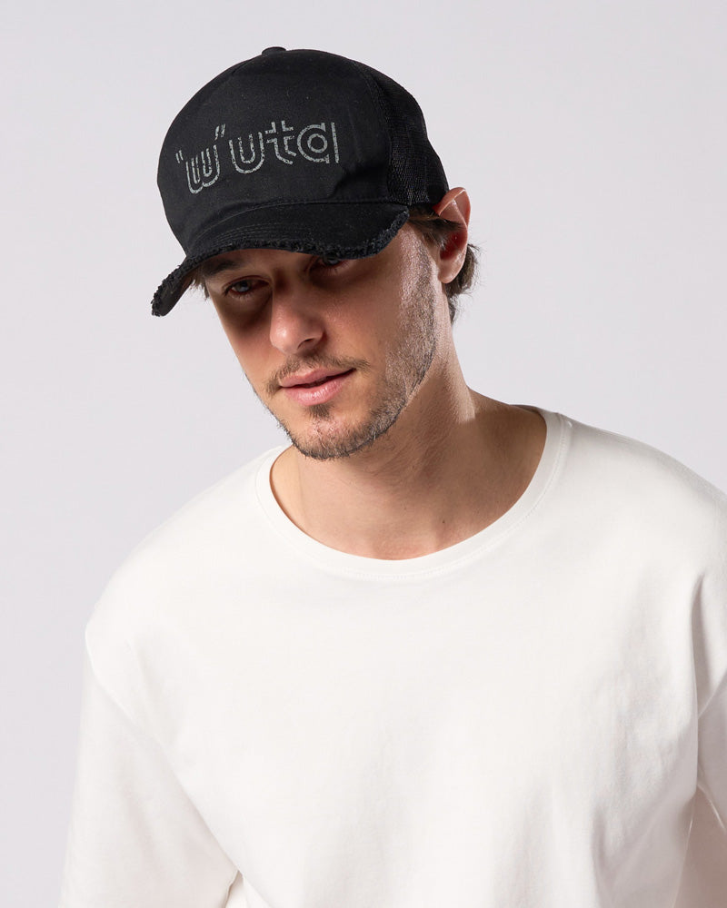 【muta × wjk】"w"uta cut-off mesh cap