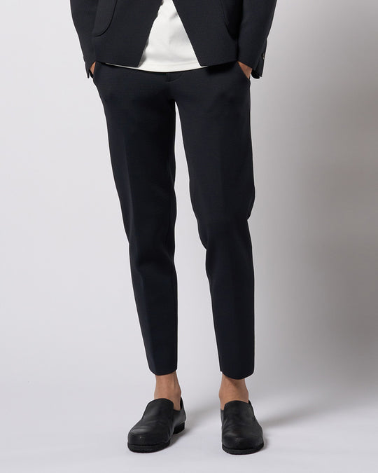 function knit easy slacks (jacquard check)