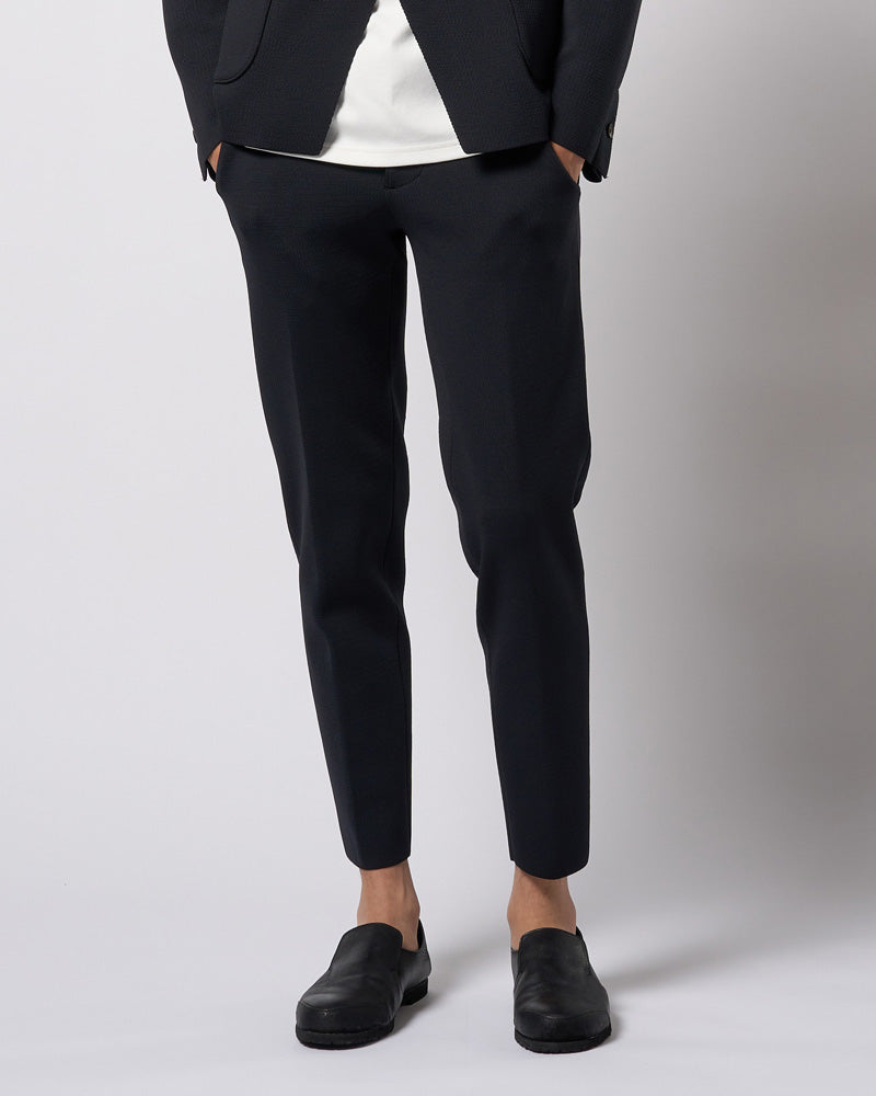 【wjk】side pocket slim slacks S 新品タグ付 黒 function knit easy slacks (jacquard check) – wjk online store
