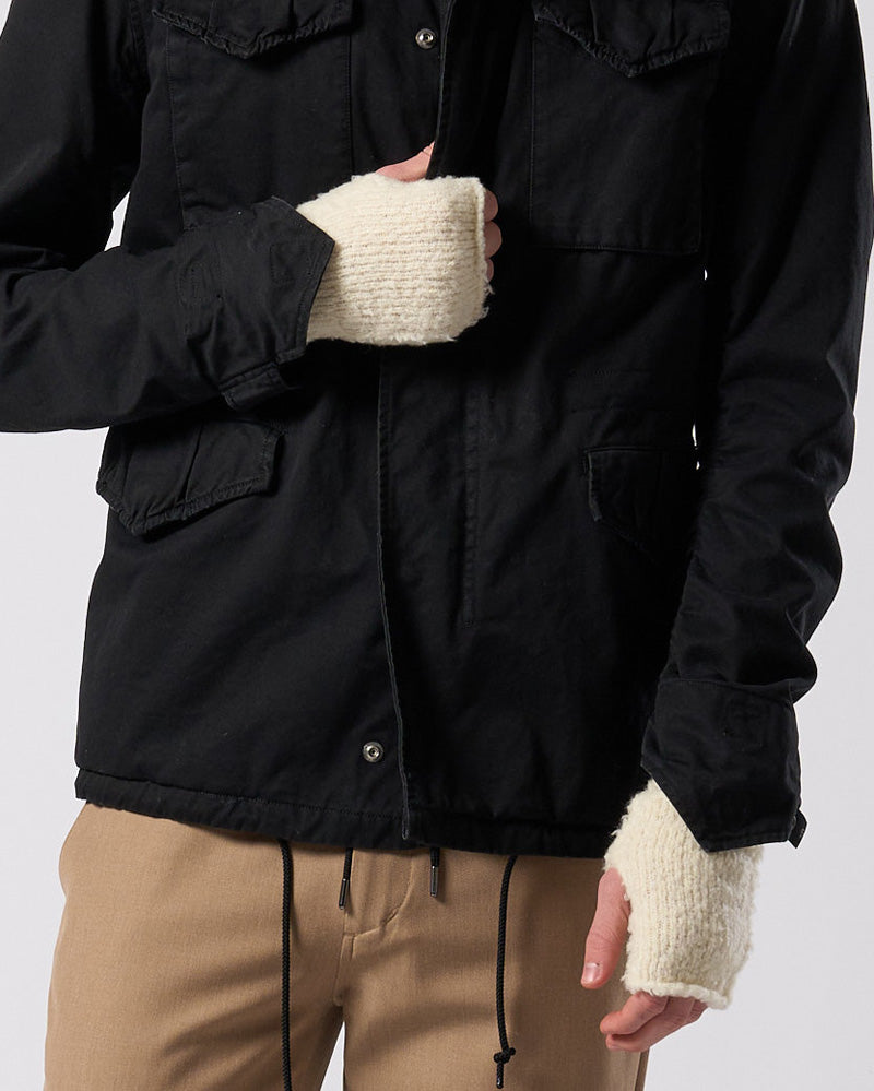 fancy yarn knit hand warmer