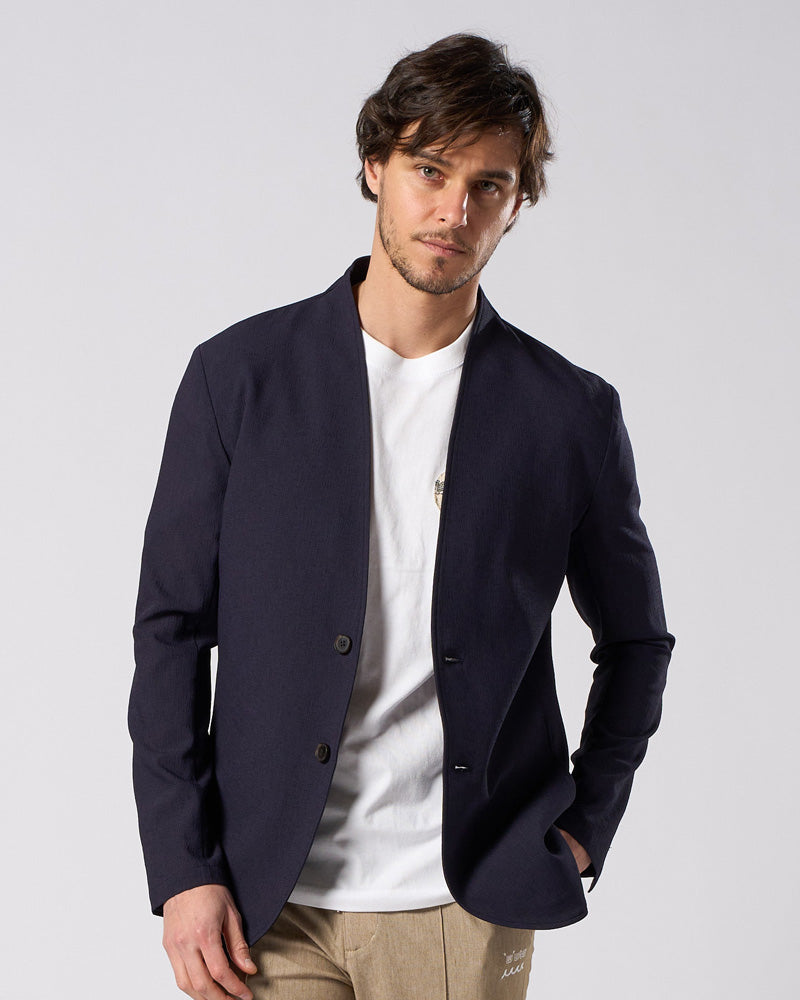 solid collar single jacket – wjk online store