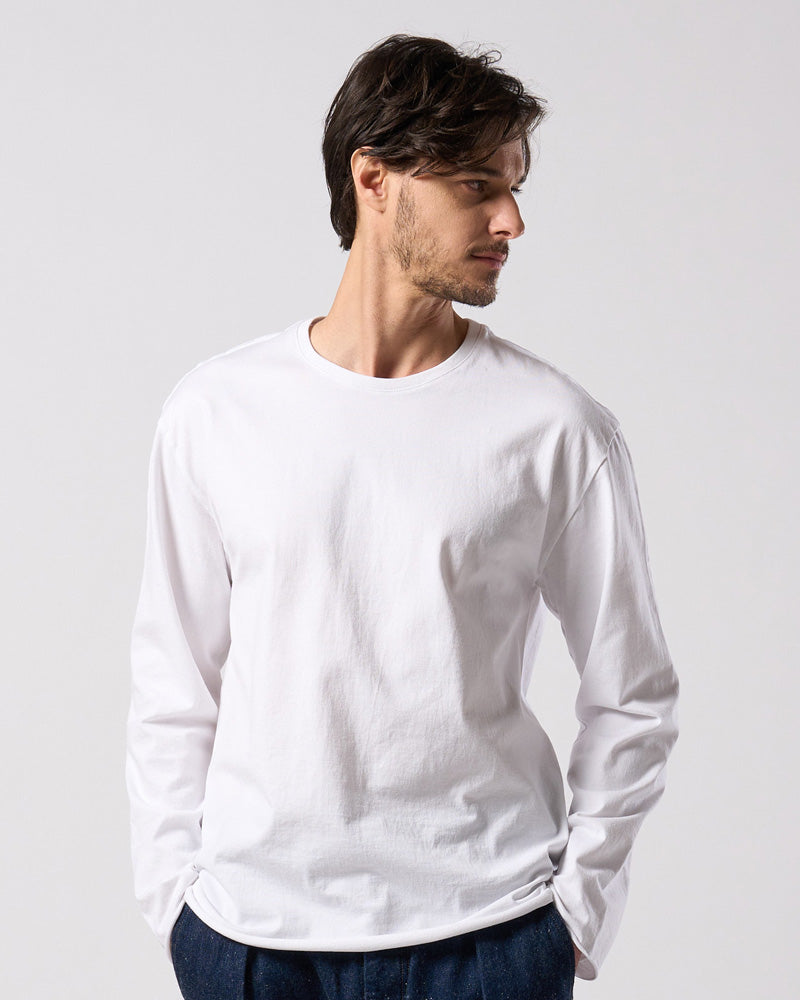 cut-off crew-neck L/S