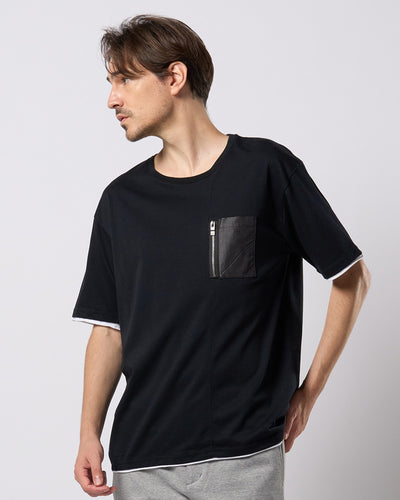 cool touch zip-pocket S/S