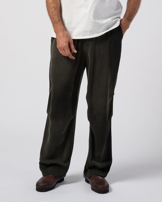 cupro vintage knee tuck easy pants