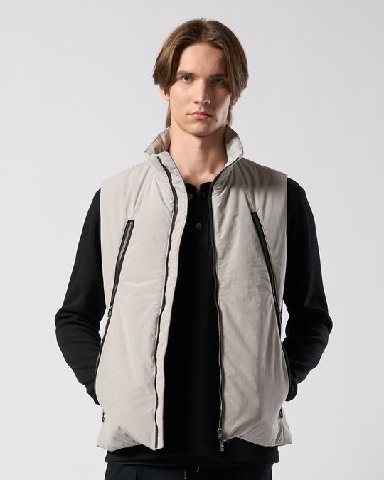 solid zip vest
