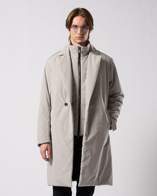 double breasted solid coat
